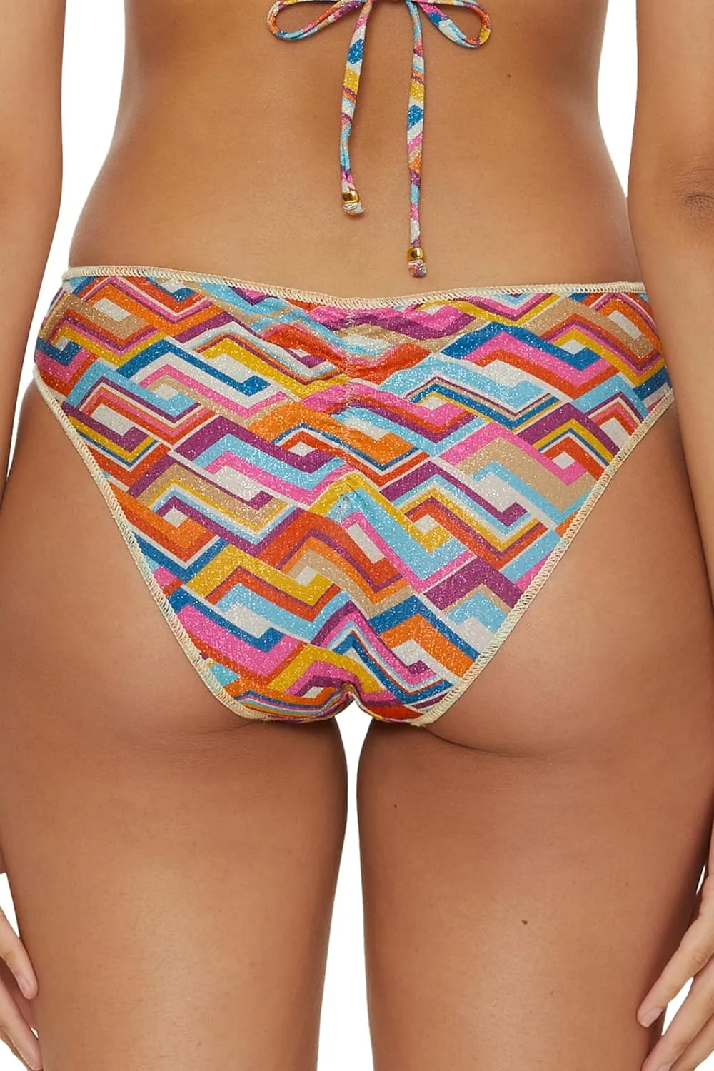 BECCA Women's Las Palmas Bikini Bottom, Cheeky Coverage, Swimwear Separates