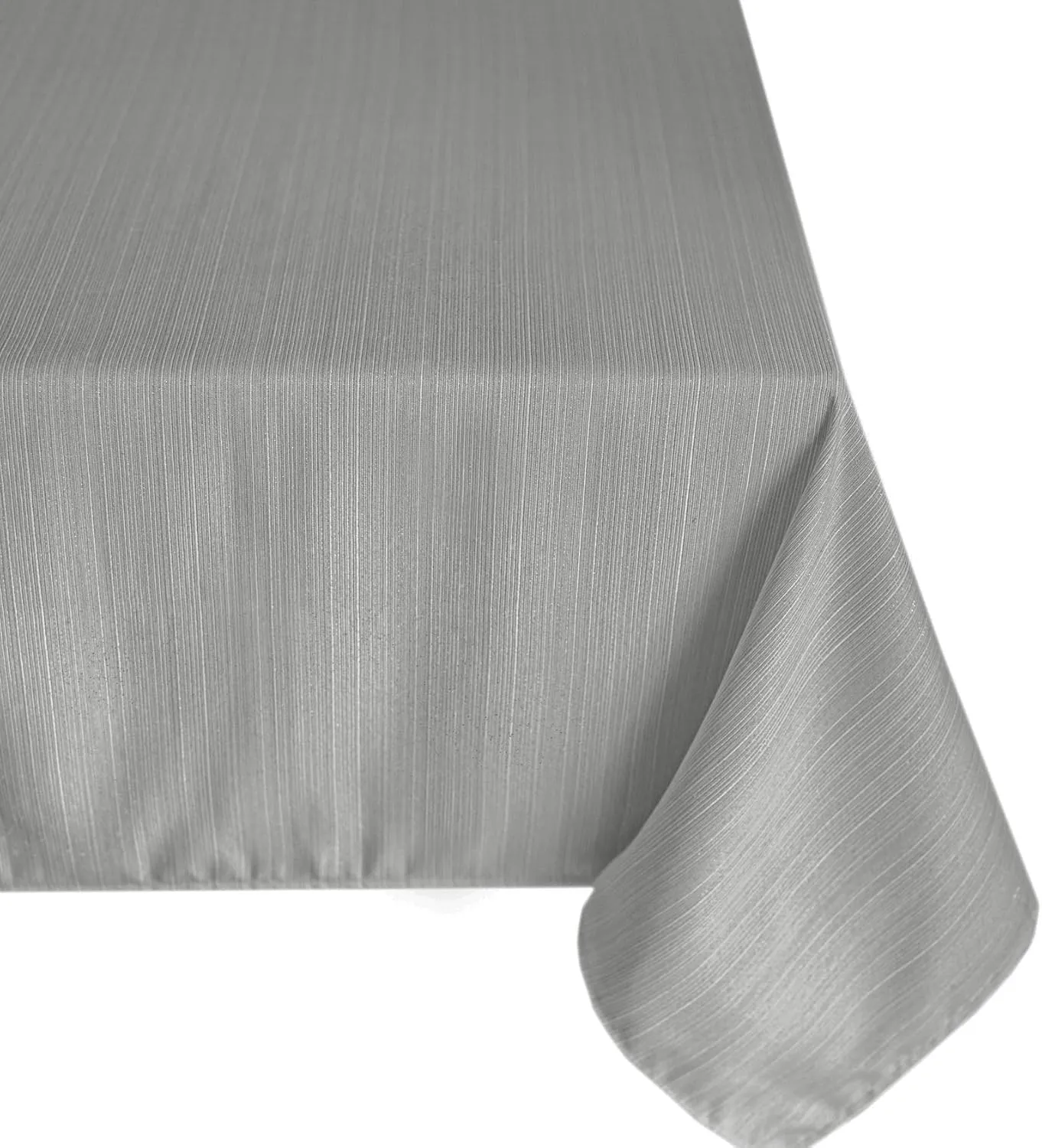 Benson Mills Nolita Metallic Tablecloth, 52-inch X 70-inch Oblong, Pewter