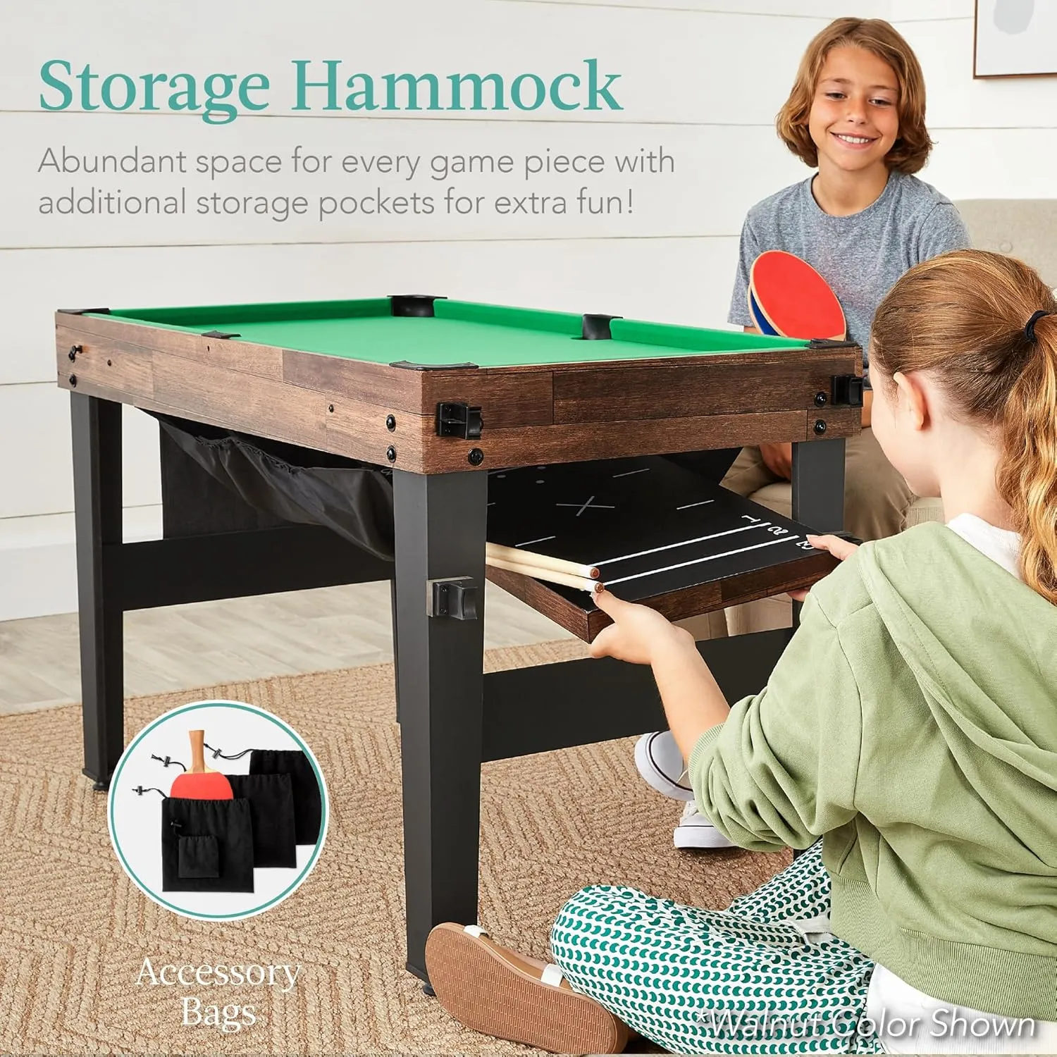 Best Choice Products 13-in-1 Combo Game Table Set for Home, Game Room, Friends & Family w/Ping Pong, Foosball, Basketball, Air Hockey, Archery, Chess, Checkers, Shuffleboard, Bowling