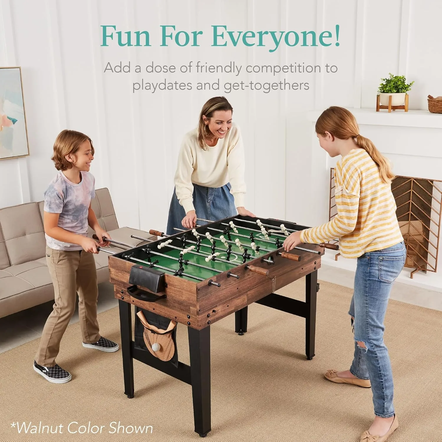 Best Choice Products 13-in-1 Combo Game Table Set for Home, Game Room, Friends & Family w/Ping Pong, Foosball, Basketball, Air Hockey, Archery, Chess, Checkers, Shuffleboard, Bowling