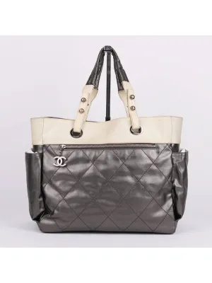 Biarritz Chanel tote and large bag Customer-first Flexible gray shoulder