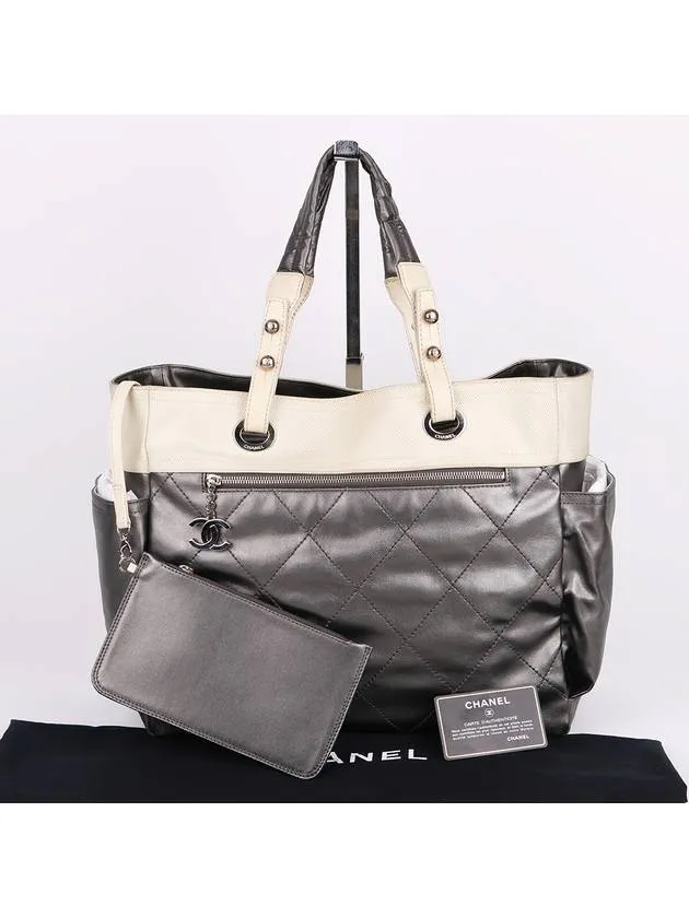 Biarritz Chanel tote and large bag Customer-first Flexible gray shoulder