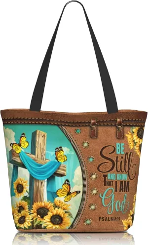 Bible Tote Bags for Women Christian Gifts Religious Church Shoulder Bag