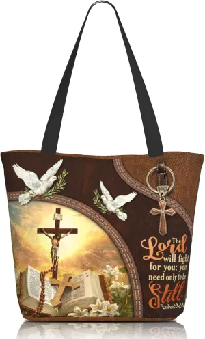 Bible Tote Bags for Women Christian Gifts Religious Church Shoulder Bag