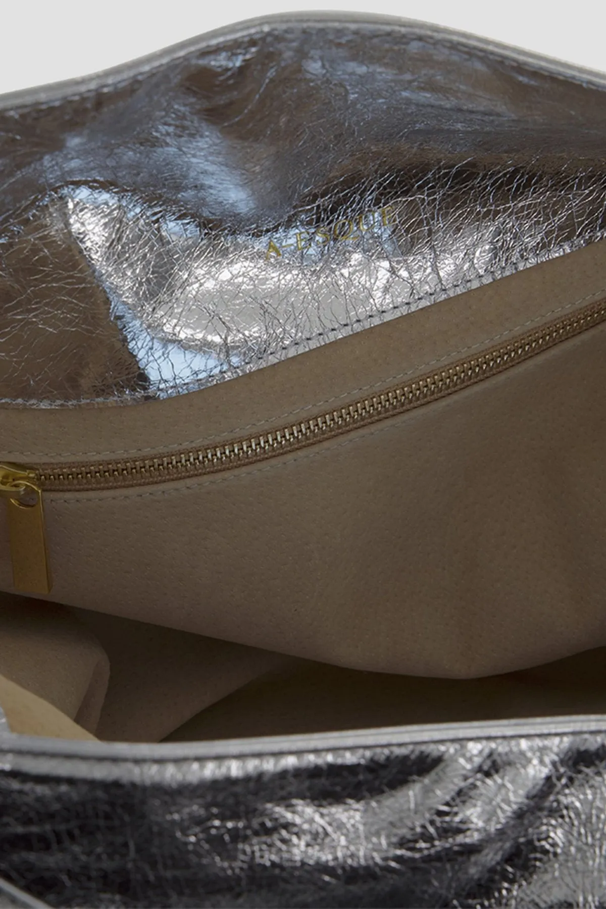 Big Day Shoulder Bag in Metallic Silver