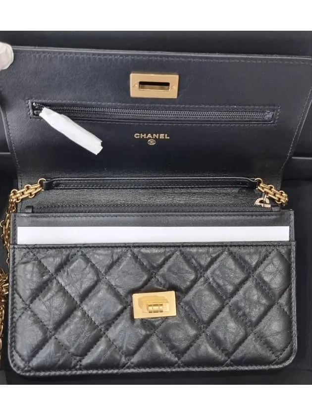 Black On-sale Vintage Bag Calfskin WOC Gold First-time buyer discount Chain Cross Chanel Hardware