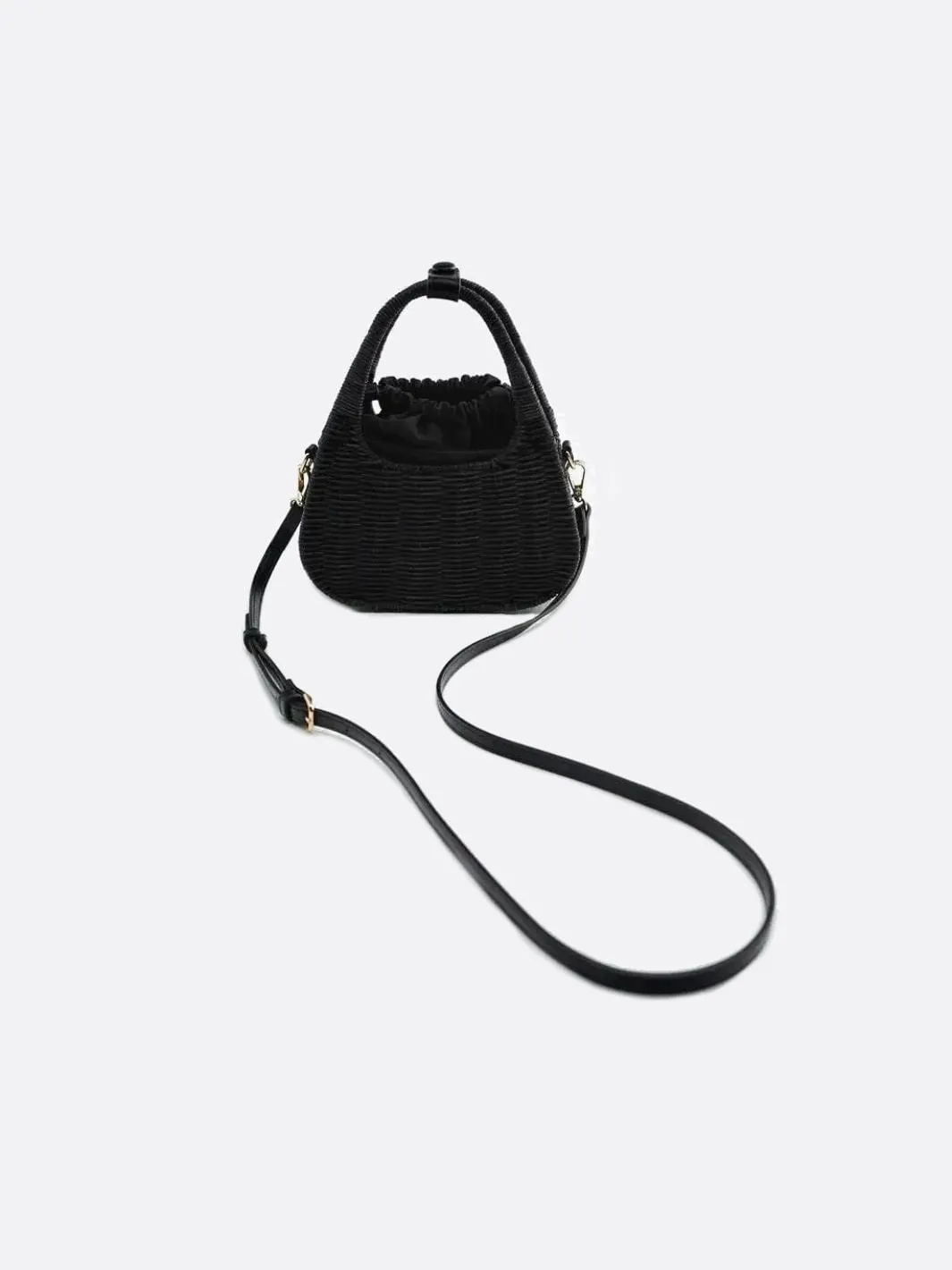 Black rattan bag