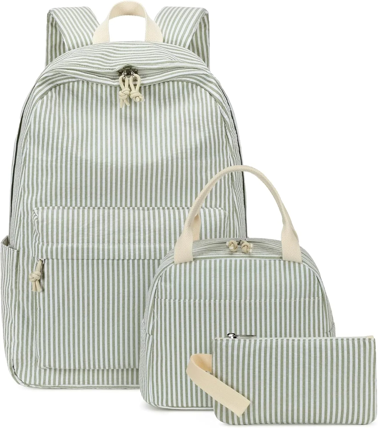 Bluboon School Backpack Set Girls Womens Laptop Bookbag Casual Daypack Fits 15 inch Laptop with Lunch Tote Bag and Pencil Bag