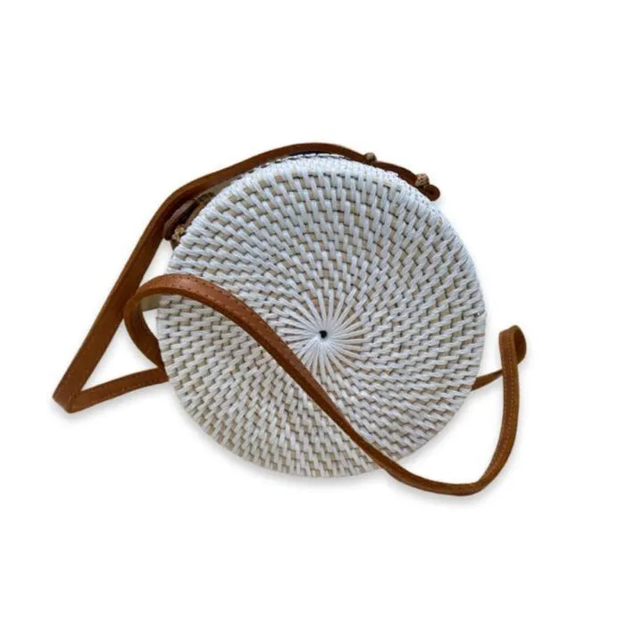 Blue Bird Rattan Bag