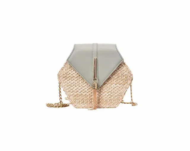 Bohemian Chic Handcrafted Rattan Shoulder Bag with Tassel Detail | ULZZANG BELLA