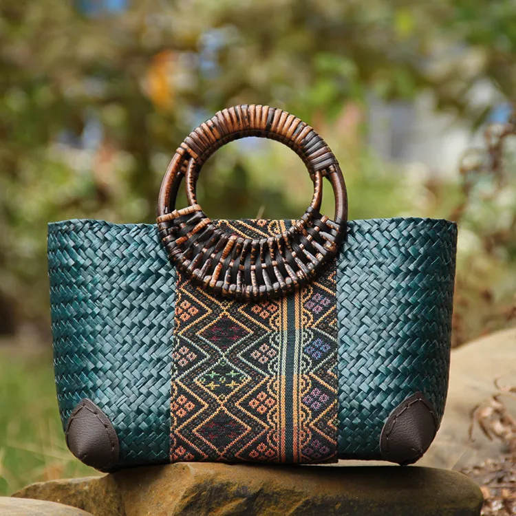 BOHEMIAN DELIGHT WOVEN HANDBAG