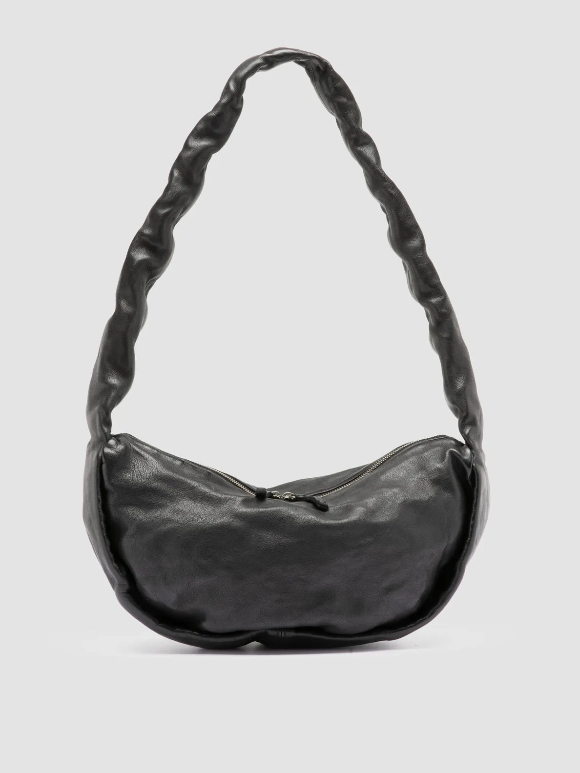 BOLINA 046 - Black Leather Crossbody Bag