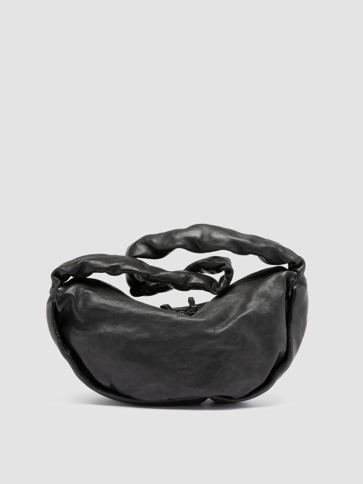 BOLINA 046 - Black Leather Crossbody Bag