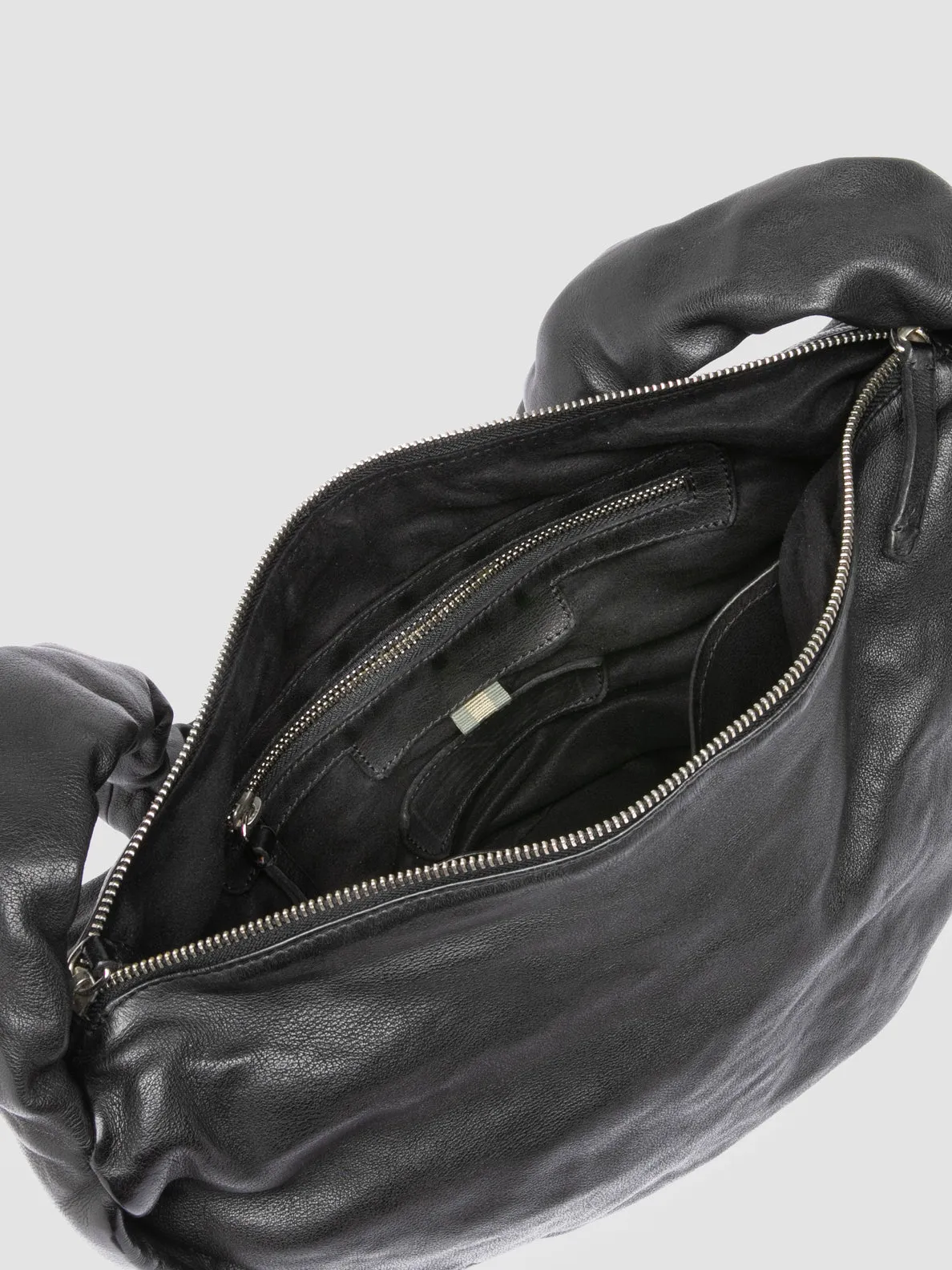 BOLINA 046 - Black Leather Crossbody Bag