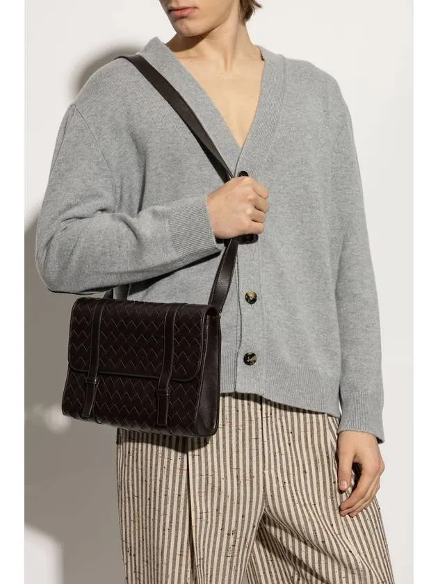 Bottega Veneta Bottega Veneta Shoulder Bag Piccolo Portfolio, Men's, Brown