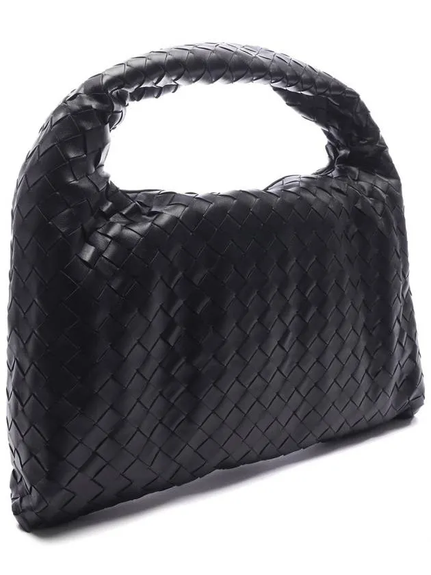 Bottega Veneta Intrecciato Hop Small Tote Bag Black