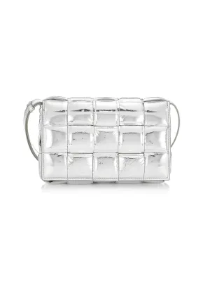 Bottega Veneta The Padded Cassette Metallic Leather Shoulder Bag