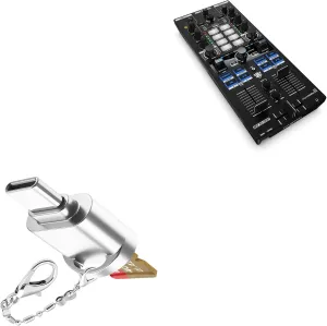 BoxWave Adapter Compatible with Reloop Mixtour Pro - Micro SD Card miniReader, USB Type-C OTG Reader USB3.0 Adapter Keychain - Metallic Silver