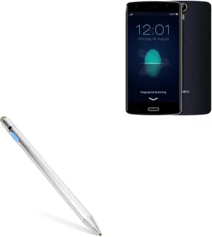 BoxWave Stylus Pen Compatible with Bluboo X6 - AccuPoint Active Stylus, Electronic Stylus with Ultra Fine Tip - Metallic Silver