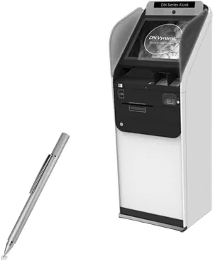 BoxWave Stylus Pen Compatible with Diebold Nixdorf DN Series 100D (15 in) - FineTouch Capacitive Stylus, Super Precise Stylus Pen - Metallic Silver