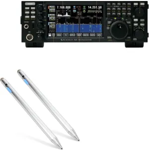 BoxWave Stylus Pen Compatible with Elecraft K4 Transceiver - AccuPoint Active Stylus (2-Pack), Electronic Stylus with Ultra Fine Tip - Metallic Silver