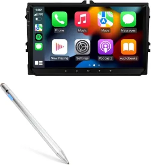 BoxWave Stylus Pen Compatible with Eonon VWA12S - AccuPoint Active Stylus, Electronic Stylus with Ultra Fine Tip - Metallic Silver