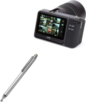 BoxWave Stylus Pen Compatible with Lytro Illum - DualTip Capacitive Stylus, Fiber Tip Disc Tip Capacitive Stylus Pen - Metallic Silver