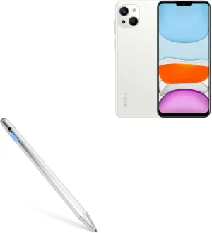 BoxWave Stylus Pen Compatible with Meizu M10S - AccuPoint Active Stylus, Electronic Stylus with Ultra Fine Tip - Metallic Silver