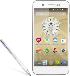 BoxWave Stylus Pen Compatible with Prestigio Grace X5 - AccuPoint Active Stylus, Electronic Stylus with Ultra Fine Tip - Metallic Silver
