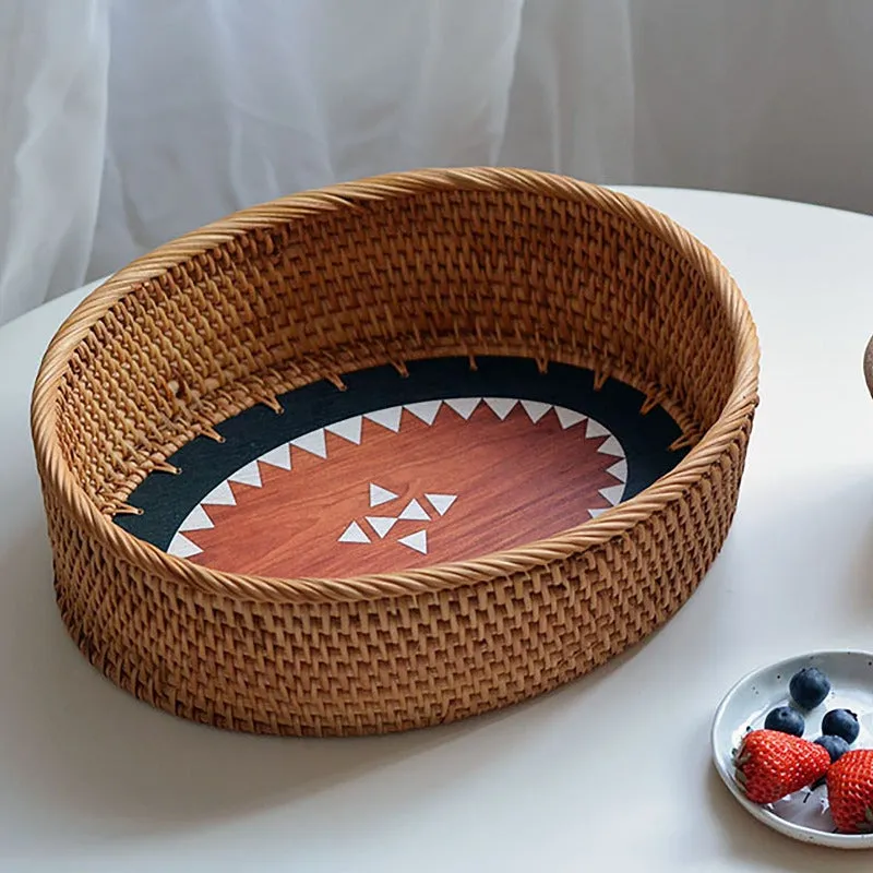 Bread baskets with Wooden Base | Desktop Storage
