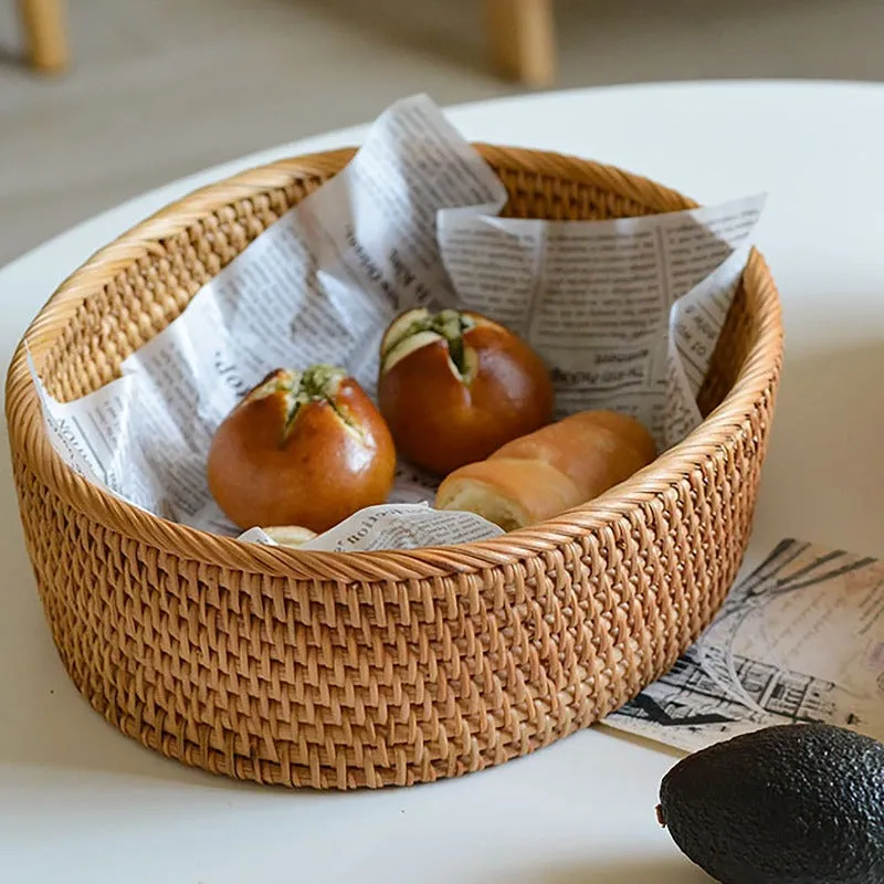 Bread baskets with Wooden Base | Desktop Storage