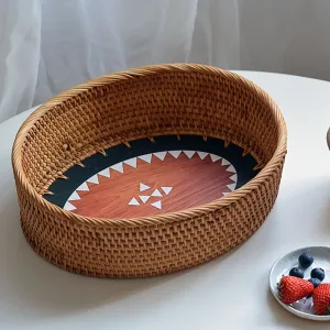 Bread baskets with Wooden Base | Desktop Storage