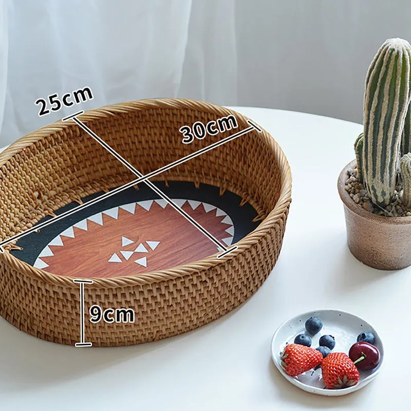 Bread baskets with Wooden Base | Desktop Storage