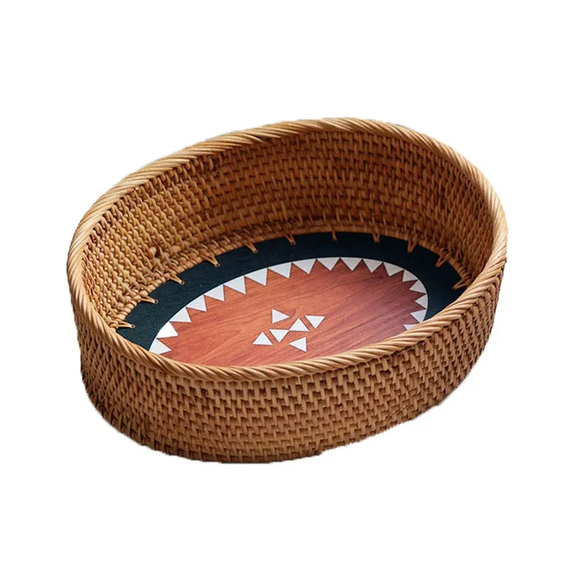 Bread baskets with Wooden Base | Desktop Storage