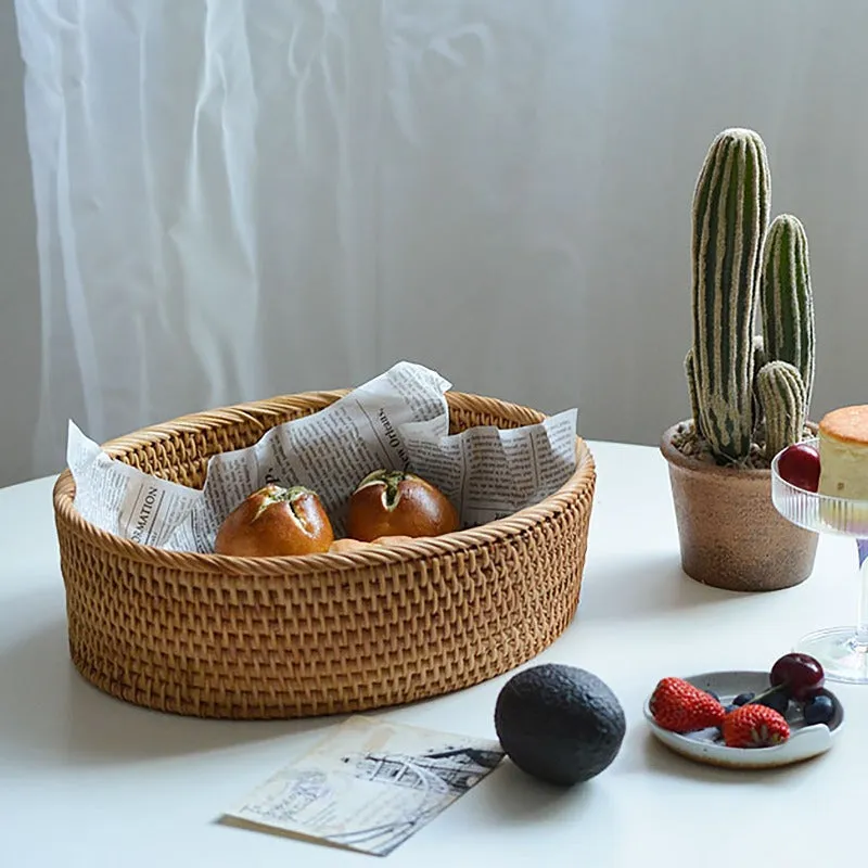 Bread baskets with Wooden Base | Desktop Storage