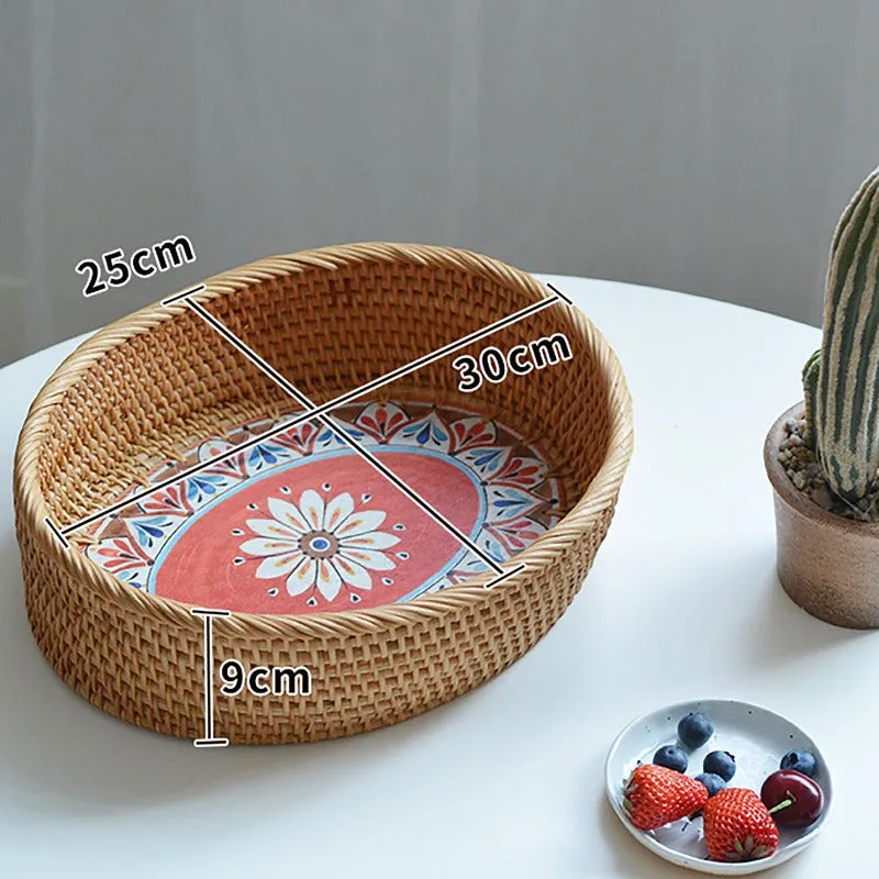 Bread baskets with Wooden Base | Desktop Storage