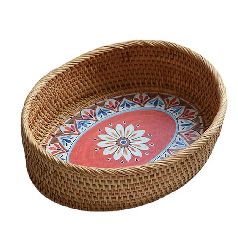 Bread baskets with Wooden Base | Desktop Storage