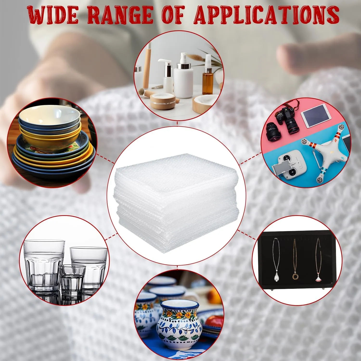 Bubble Out Bags,50pcs Clear Bubble Pouches, Double Walled Cushioning Wrap for Shipping, Moving, Storage & Packing Supplies, Protective Packaging Materials, Bubble Wrap (12 x 14 Inches)