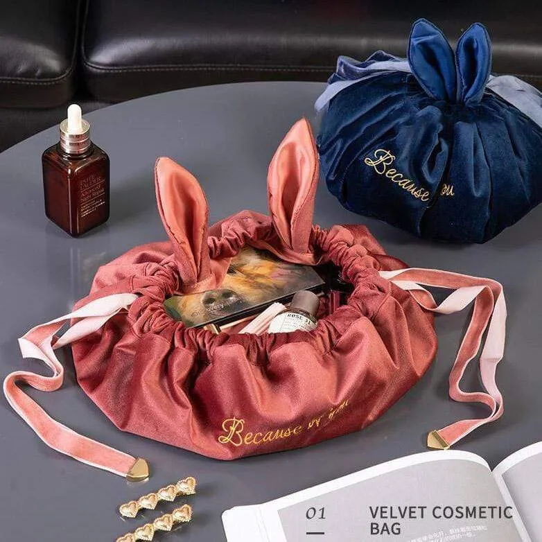 Bunny Drawstring Makeup Bags