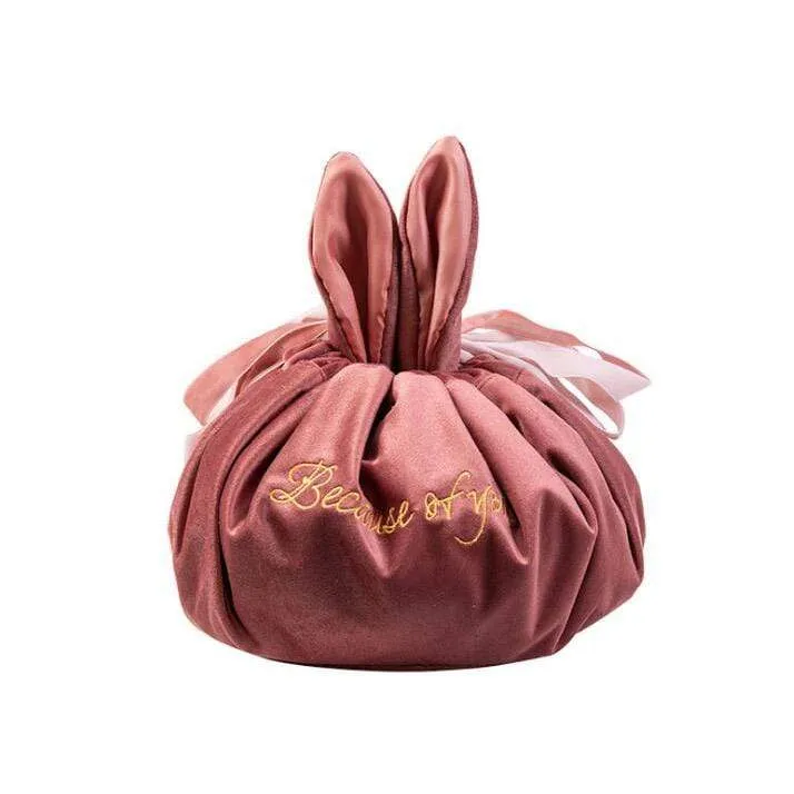Bunny Drawstring Makeup Bags