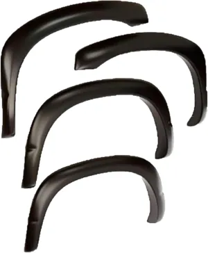 Bushwacker OE Style Color-Matched Front & Rear Fender Flares | 4 pcs. Billet Silver Metallic, Smooth Finish | 50928-95 | Fits 2022-2024 Ram 1500 (Excludes Rebel & TRX Models)
