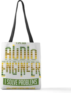 CafePress Audio Engineer Gift Sound Engin Polyester Tote Bag 16"x16"