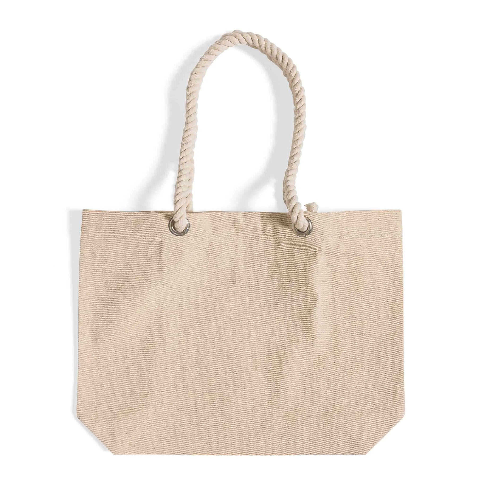 Canvas Beach Tote Bag with Fancy Rope Handles- RP200