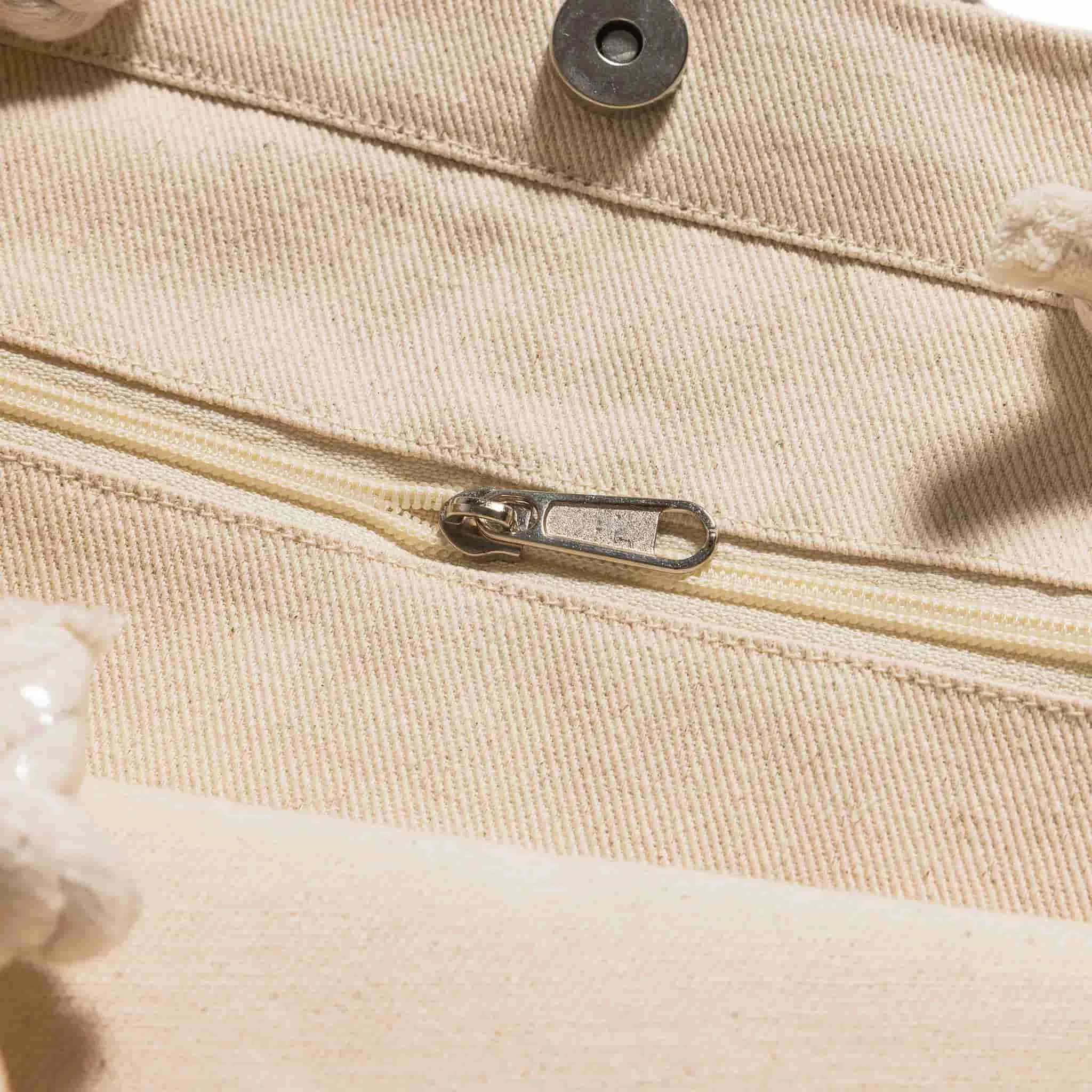 Canvas Beach Tote Bag with Fancy Rope Handles- RP200