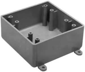 Carlon E9802 Weatherproof Box, 2-Gang, Type: 2FS, No Hubs, Non-Metallic