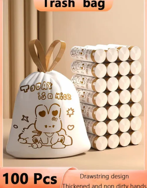 Cartoon Print High-Quality Disposable Trash Pouches!