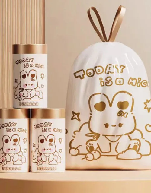 Cartoon Print High-Quality Disposable Trash Pouches!