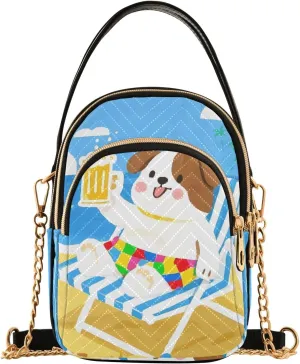 Cartoon Small Handbag Crossbody Bag for Women Quilted Bags Shoulder Purse Phone Wallet Chain Bag