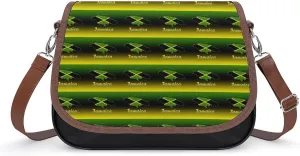 Cascade of Jamaica Flags Fashion Crossbody Bags Purses for Women Funny Printing Shoulder Handbags Gifts