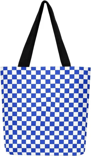 Castle Fairy Leopard Print Bow Canvas Tote Bag,Geometric Grid Shoulder Handbags for Shopping,Valentine's Day Tote Bag Handbag